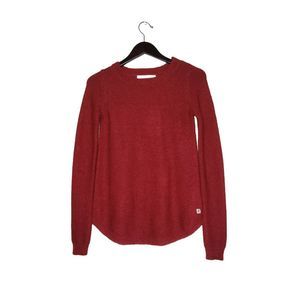 Be Embraced by Vernisage Women's Long Sleeves Mohair Blend Red Sweater Size S